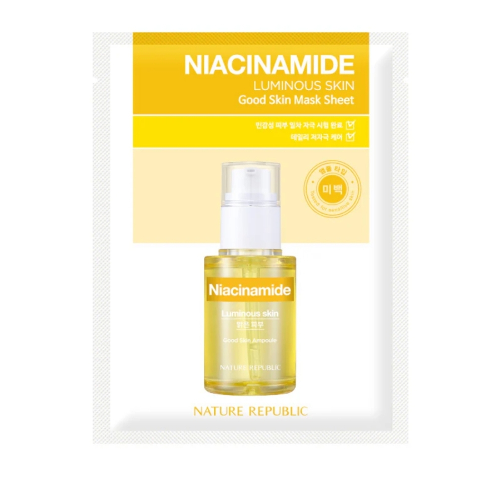 NATURE REPUBLIC [Luminous Skin] Good Skin Mask Sheet - Niacinamide